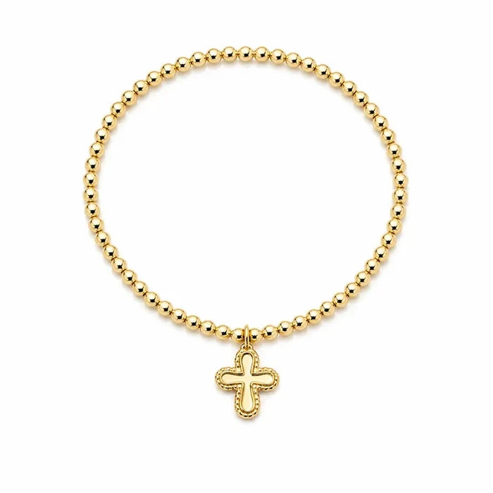Gold Coast Divine Cross Bracelet