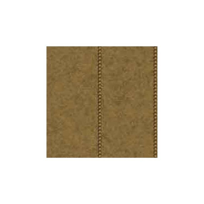 Gold Nail Head Trim on Faux Brown Leather on Easy Walls Wallpaper - all4wallswall-paper