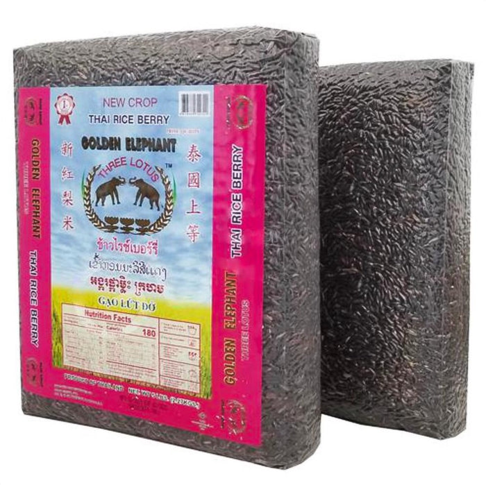 Golden Elephant - Rice Berry ข้าวไรซ์เบอร์รี่ (5 lbs) - 3 Aunties Thai Market