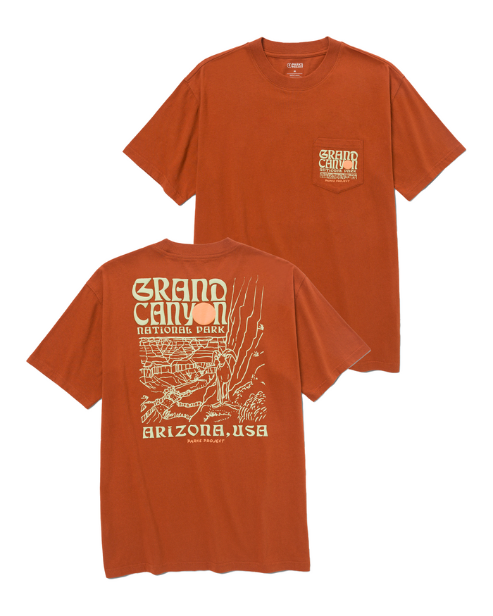 Shop Grand Canyon Puff Print Pocket Tee Inspired by US National Parks