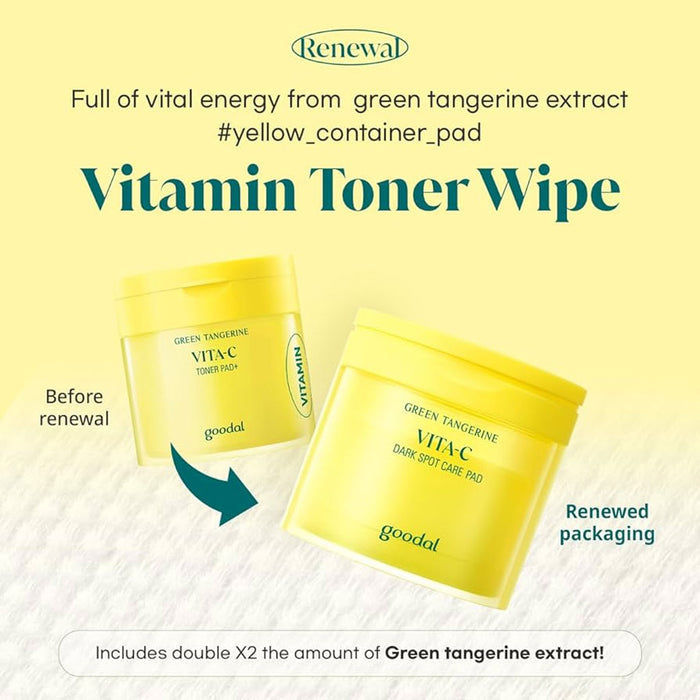 Goodal Green Tangerine Vita C Dark Spot Care Pad Nudie Glow Australia