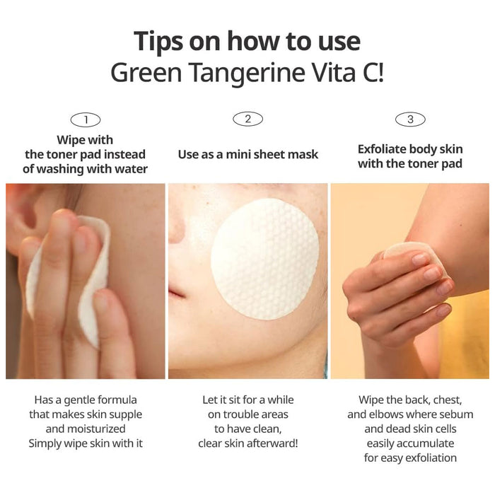 Goodal Green Tangerine Vita C Dark Spot Care Pad Nudie Glow Australia