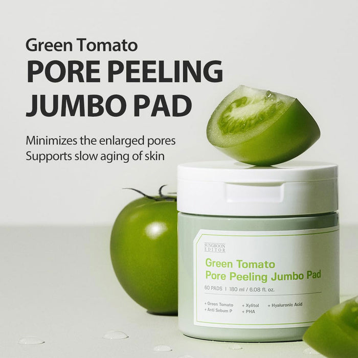 Sungboon Editor Green Tomato Pore Peeling Jumbo Pad Nudie Glow Australia