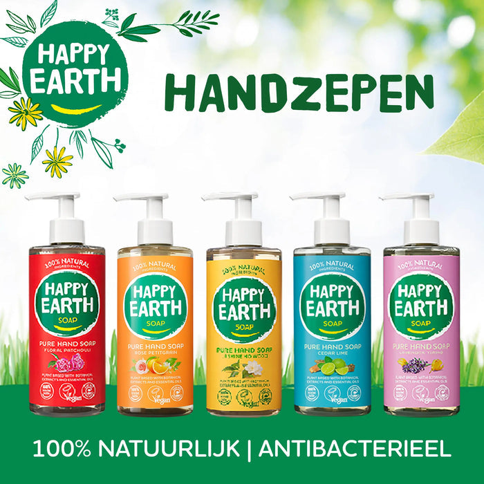 Handzeep Navulverpakking Jasmine Ho Wood Happy Earth