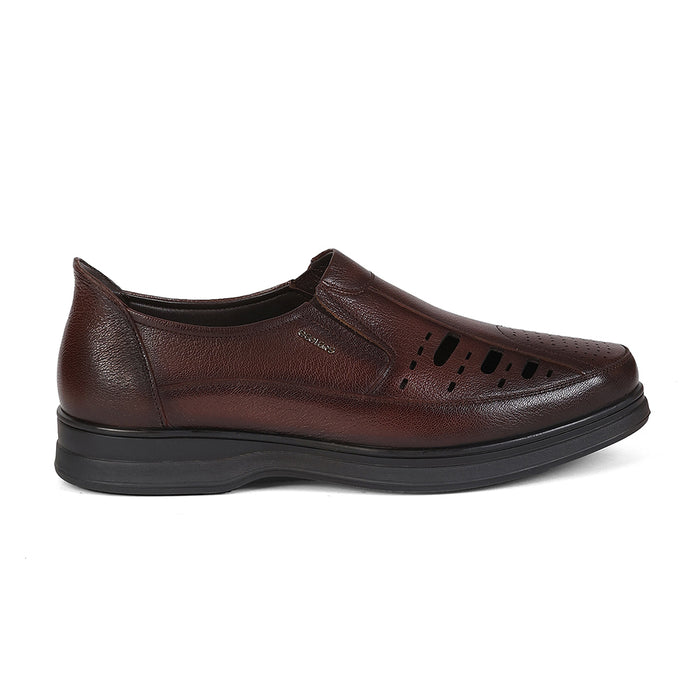 Healers RSL-5 Tan Formal Non Lacing Slip-on Shoes for Men by Liberty