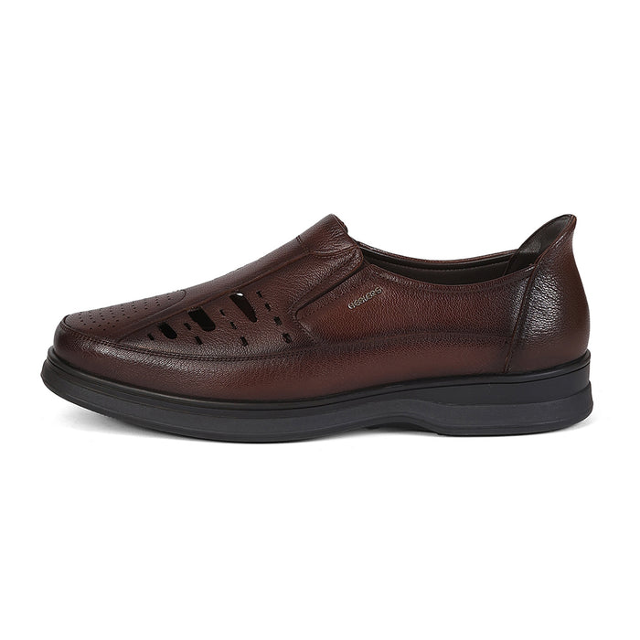 Healers RSL-5 Tan Formal Non Lacing Slip-on Shoes for Men by Liberty