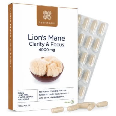 Healthspan LionMane & Clarity & Focus 60 Capsules