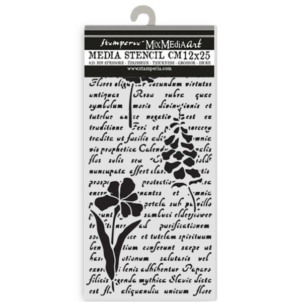 Herbarium Silvae - Stencil - Letter with Flowers