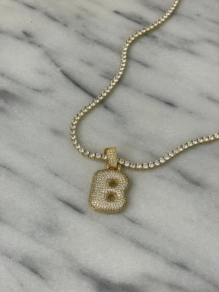 Bubble Initial InterCHAINable Necklace