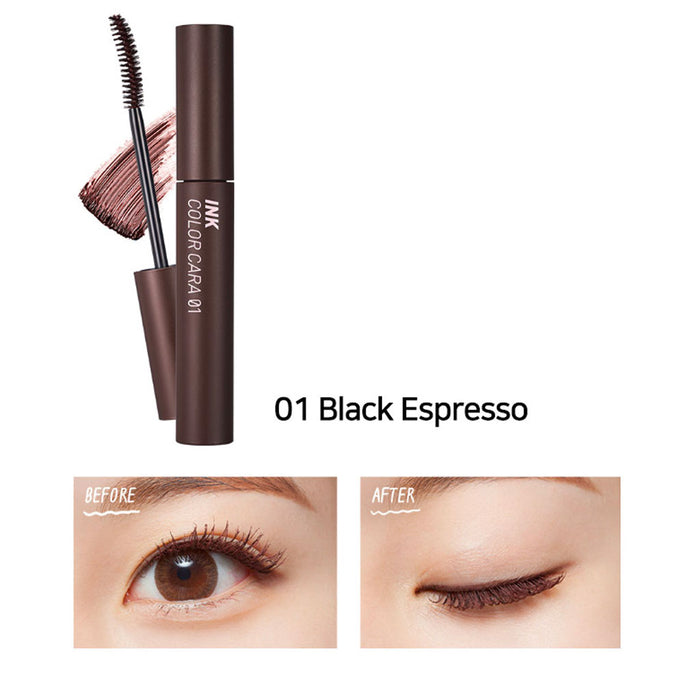 Peripera Ink Color Cara Mascara #01 BLACK ESPRESSO Nudie Glow Australia
