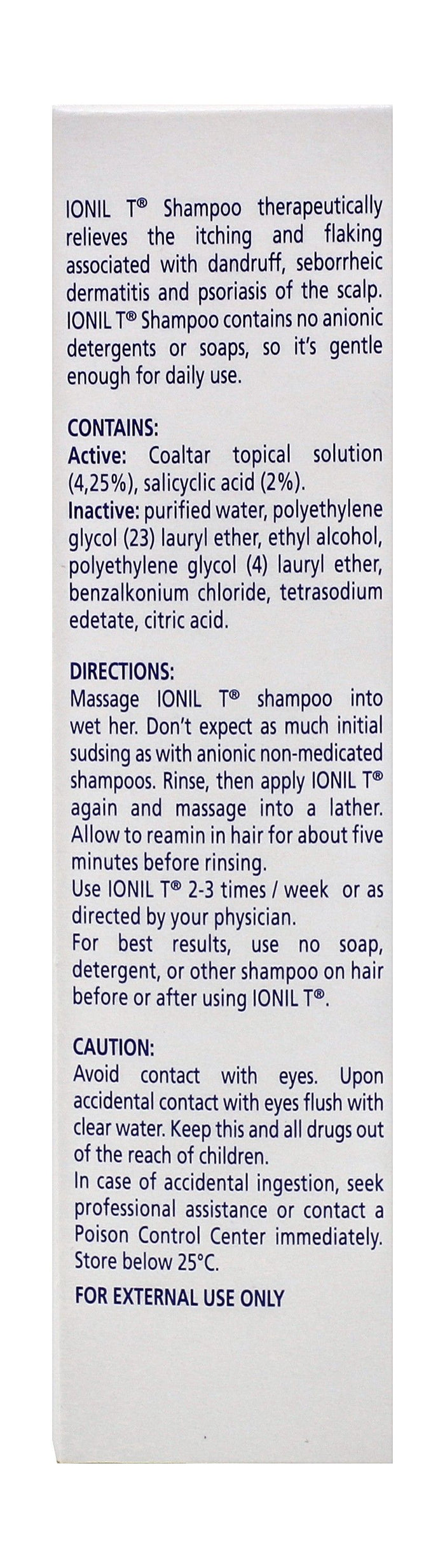 Ionil T Therapeutic Shampoo with Coal Tar & Salicyclic Acid, 200ml - Makkah Pharmacy