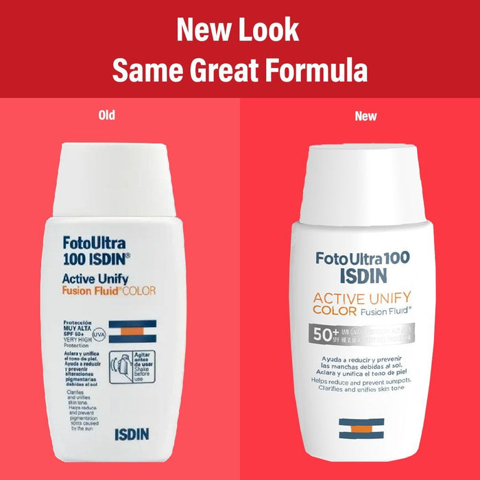 Isdin Foto Ultra Active Unify Water-Resistant Anti-Pigmentation Color Fusion Fluid Sunscreen SPF50+, 50ml - Makkah Pharmacy