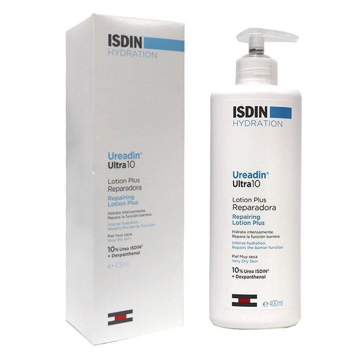 Isdin Ultra 10 Hydrating & Repairing Body Lotion with Urea & Dexpanthenol for Dry Skin, 400ml - Makkah Pharmacy