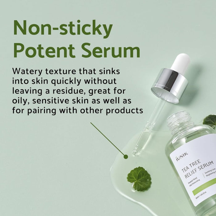 IUNIK Tea Tree 67% Relief Vegan Facial Serum 50ml / 1.69 fl. oz.
