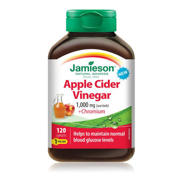 Jamieson Apple Cider Vinegar 1,000 mg (raw herb) + Chromium