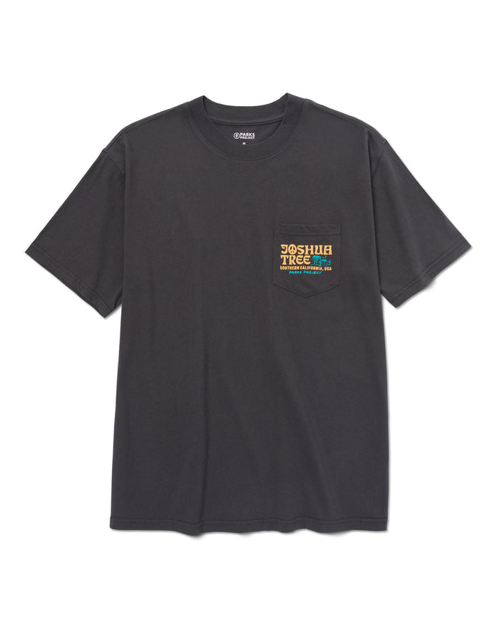 Shop Joshua Tree Puff Print Pocket Tee Inspired by Joshua Tree NP | vintage-black