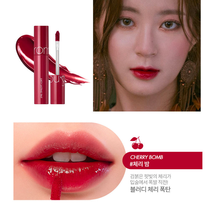 ROM&ND Juicy Lasting Tint #12 Cherry Bomb Nudie Glow Australia