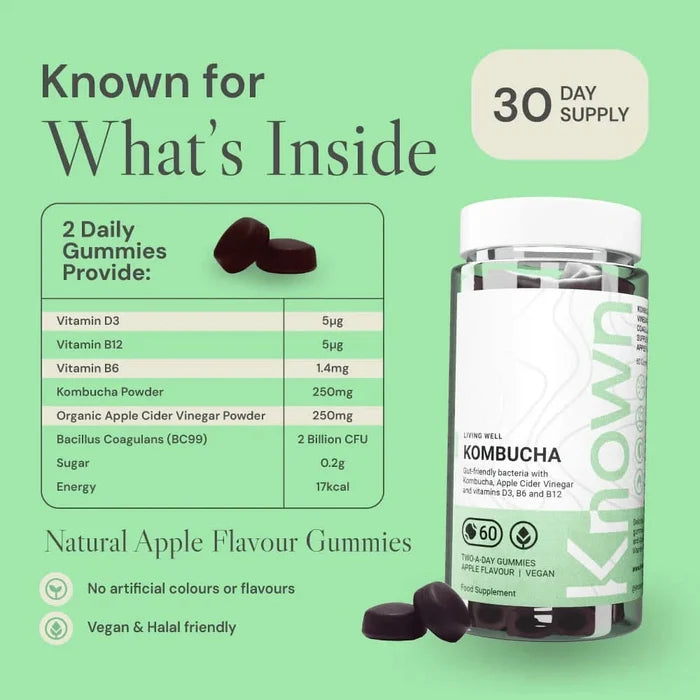 Known Nutrition Kombucha 60 Gummies