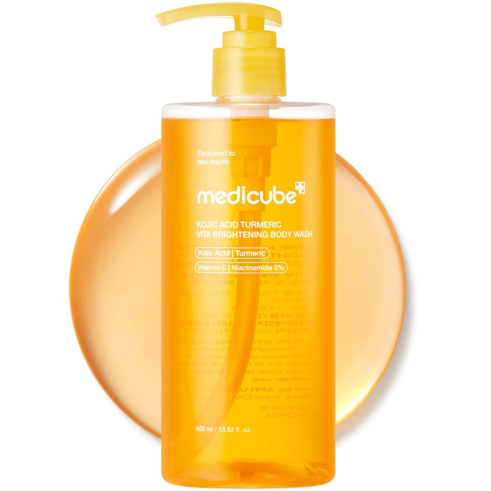 Medicube Kojic Acid Turmeric Vita Brightening Body Wash Nudie Glow Australia