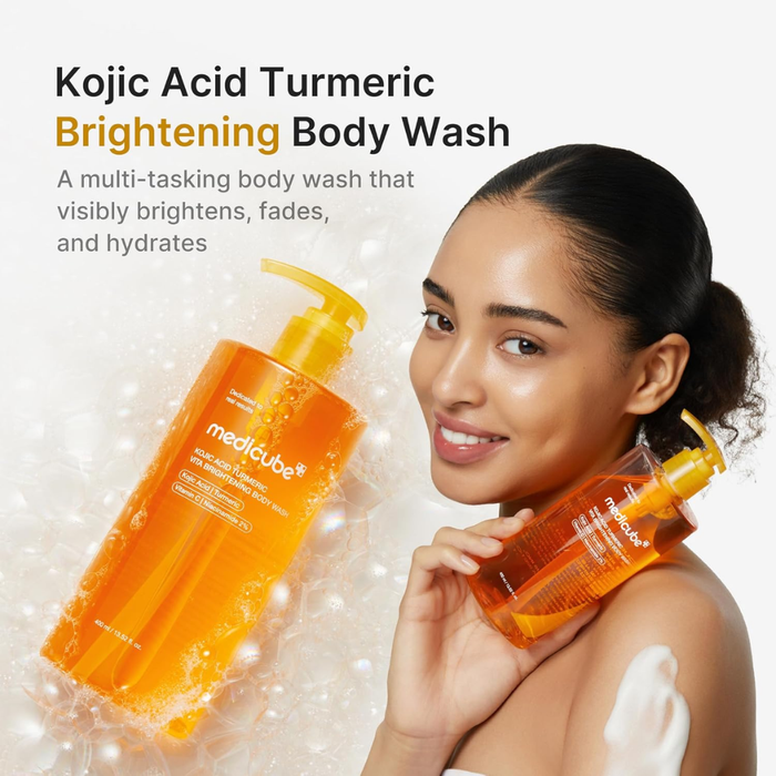 Medicube Kojic Acid Turmeric Vita Brightening Body Wash Nudie Glow Australia