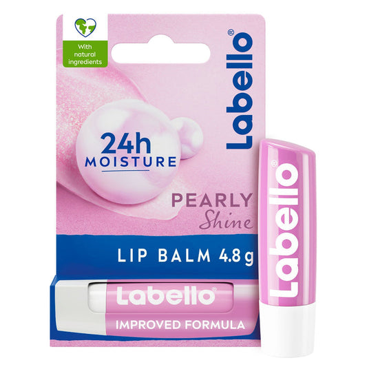Labello 24H Melt-In Pearly Shine Moisturizing Lip Balm with Natural Oils, 1 Piece - Makkah Pharmacy