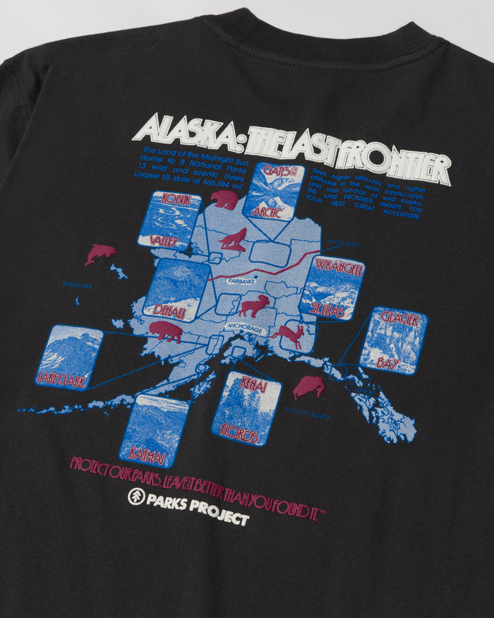 Shop Last Frontier Tee Inspired by Alaskan Parks | vintage-black