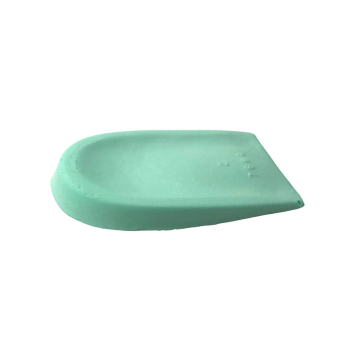 Latex foam heel cup with slight rim around the heel - Shore 25-35 - Green - My Podologie