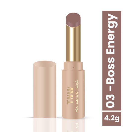 Longstay Powdery Mousse Semi Matte Lipstick | Brown | Intense Color, Lightweight Comfort