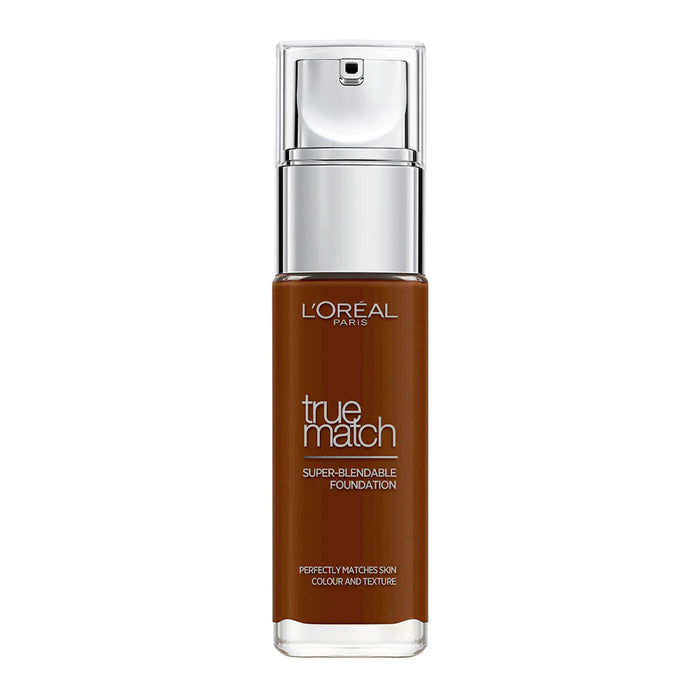 L’Oréal True Match Liquid Foundation 9C Deep Cool, breathable, buildable, natural finish; non-comedogenic