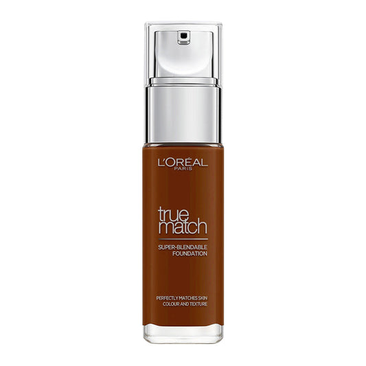 L’Oréal True Match Liquid Foundation 9C Deep Cool, breathable, buildable, natural finish; non-comedogenic