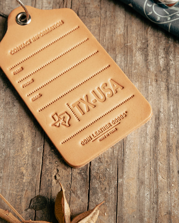 Luggage Tag | TX | Odin Leather Goods