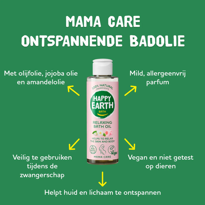 Mama Care Ontspannende Badolie Happy Earth