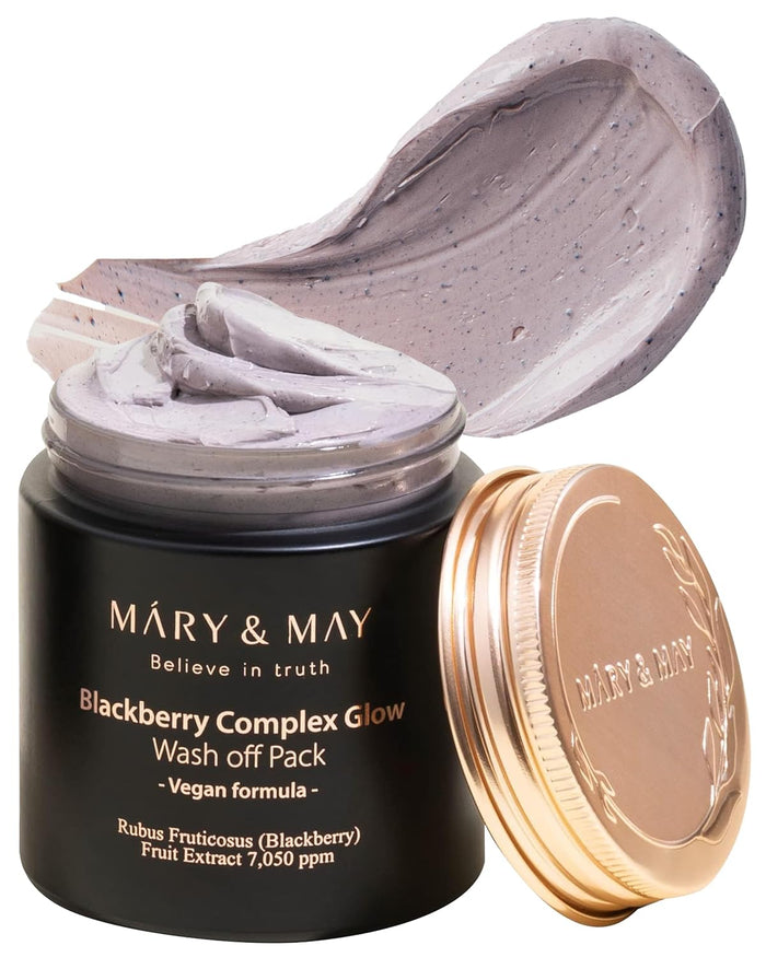 Mary & May Vegan Blackberry Complex Glow Wash Off Mask 4.23 fl. oz. / 125ml