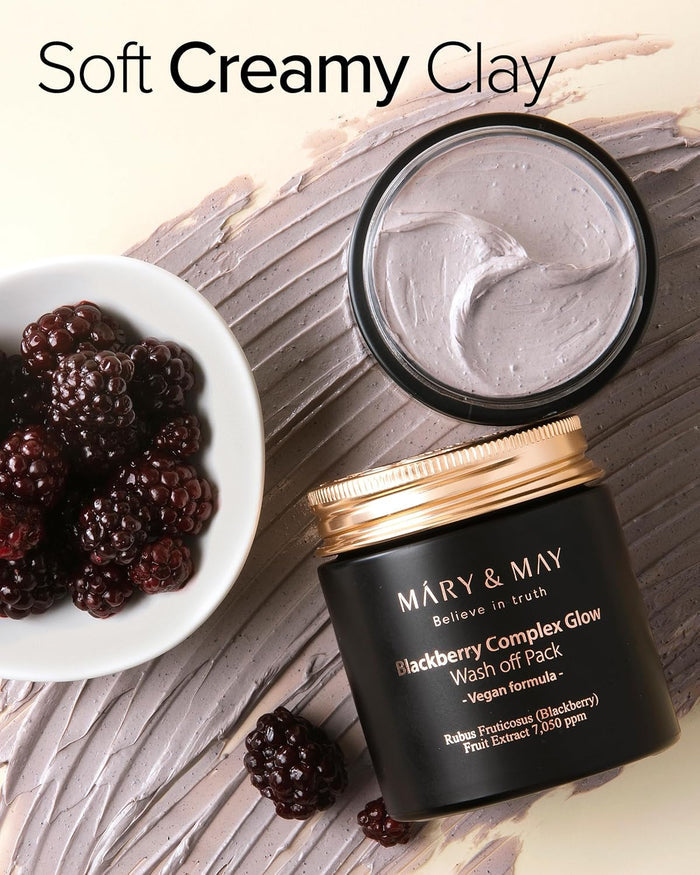 Mary & May Vegan Blackberry Complex Glow Wash Off Mask 4.23 fl. oz. / 125ml