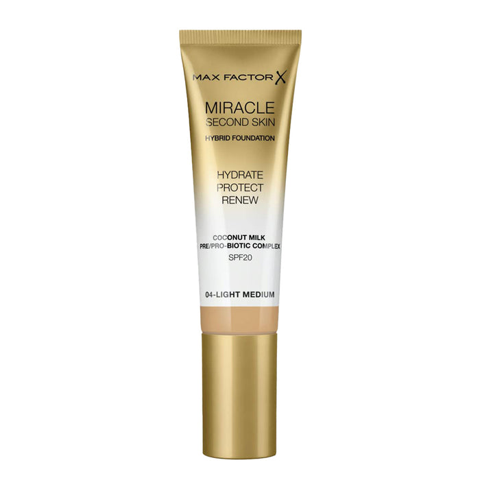 Max Factor Miracle Second Skin Hybrid Foundation 30.0ml 04 LIGHT MEDIUM