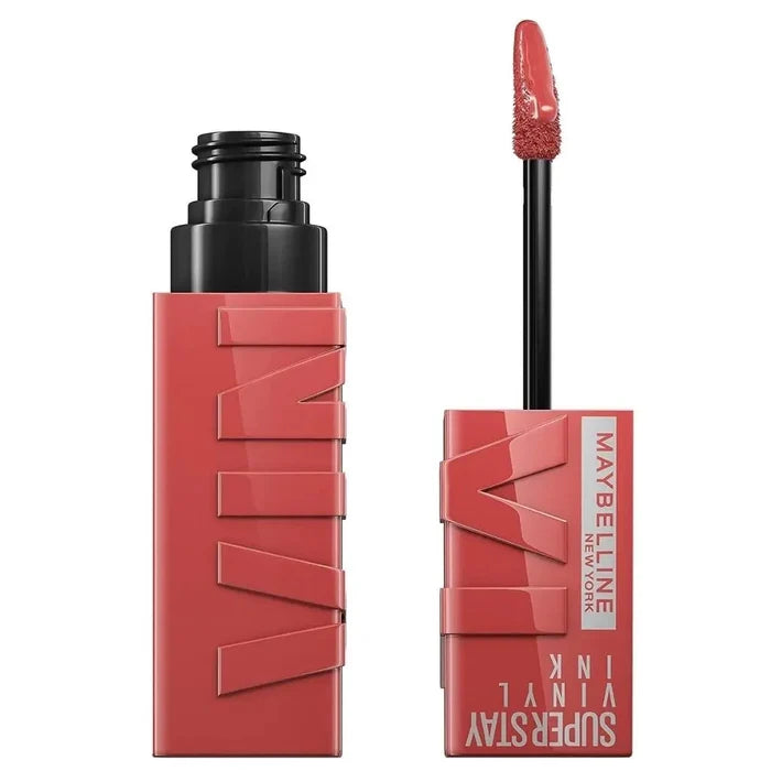 Maybelline New York Super Stay Vinyl Ink, Longwear Transfer Proof Liquid Lipstick, 15 Peachy Maybelline