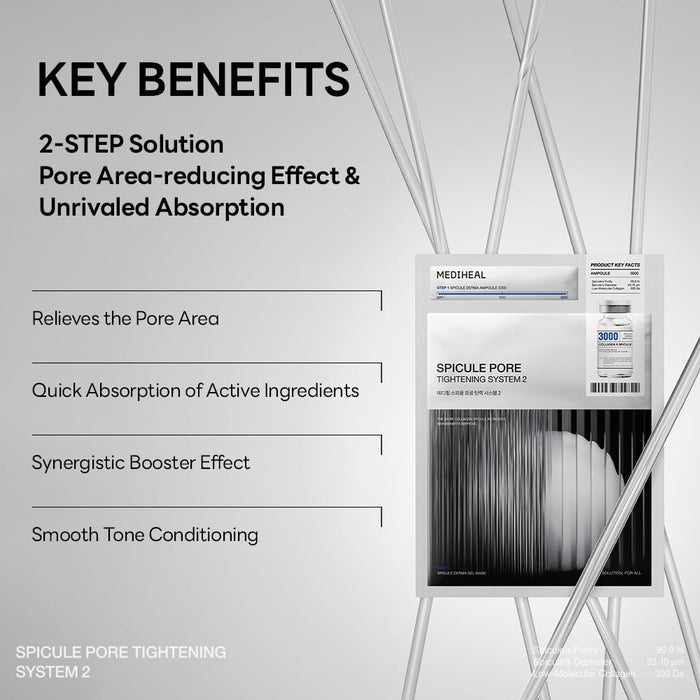 Mediheal Spicure Pore Tightening System 2 Ampoule 3000 + Mask 4pk
