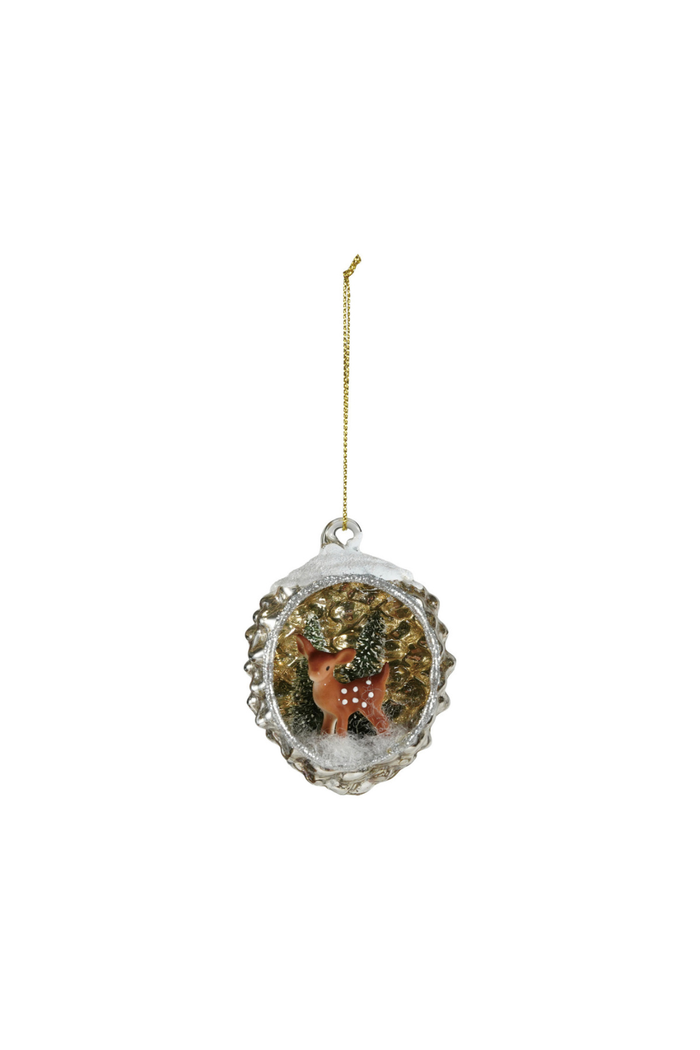 Creative-Co-op-Mercury-Glass-Deer-Scene-Ornament