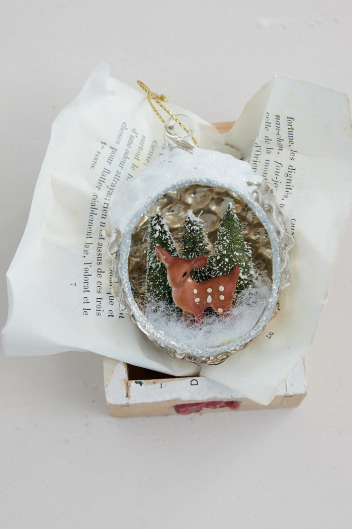 Creative-Co-op-Mercury-Glass-Deer-Scene-Ornament