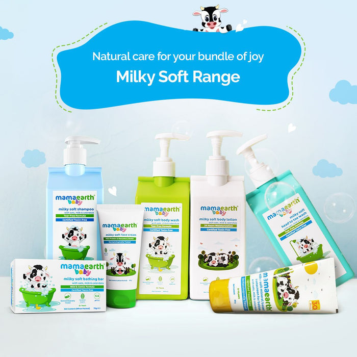 Milky Soft Shampoo with Oats, Milk and Calendula for Babies - 400 ml