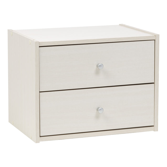 Modular Wood Stacking Box with Drawers - image 4#color_white