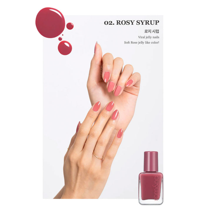 ROM&ND Mood Pebble Nail 02 ROSY SYRUP Nudie Glow Australia