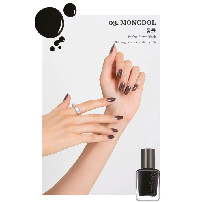 ROM&ND Mood Pebble Nail 03 MONGDOL Nudie Glow Australia