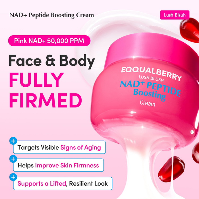 Eqqualberry NAD+ Peptide Boosting Cream Nudie Glow Australia