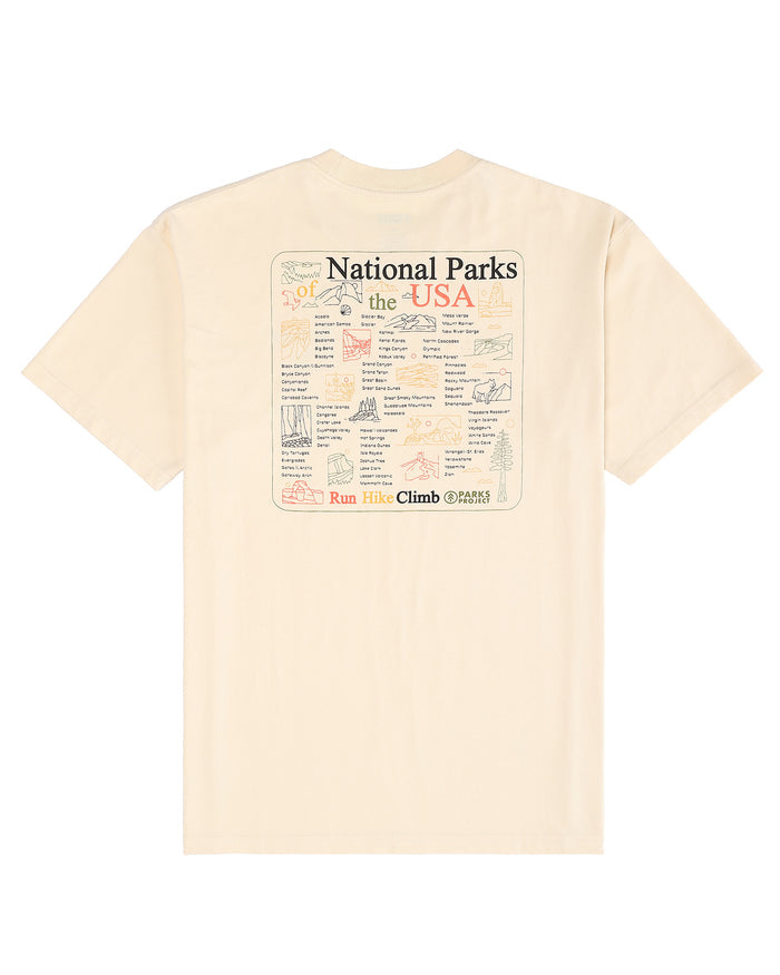 Shop National Park Outline Checklist Tee Inspired by our Parks | natural