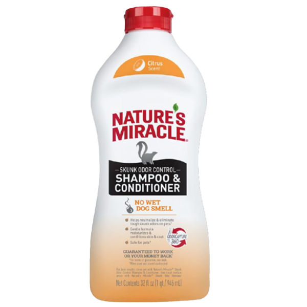 Nature's Miracle Skunk Shampoo Citrus Squeeze 32 oz