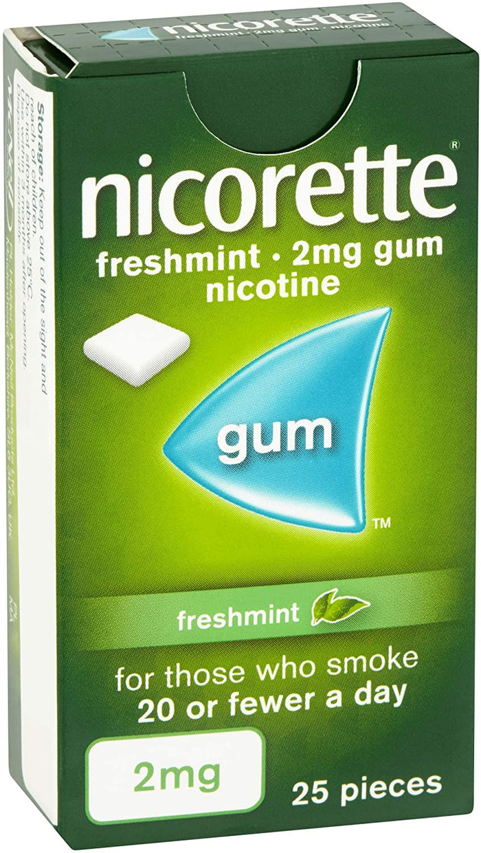 Nicorette 2mg Freshmint 25's