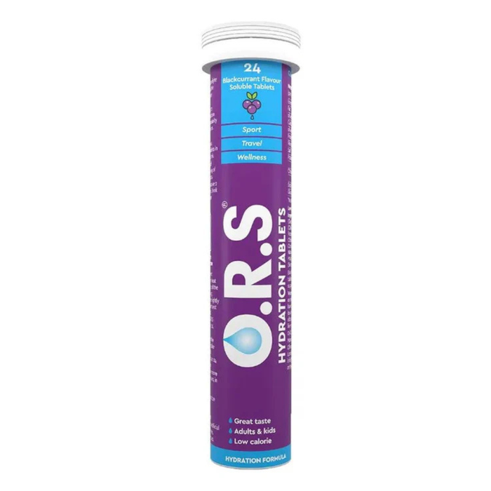 ORS Hydration Tablets -  Blackcurrant Flavour 24 Tablets