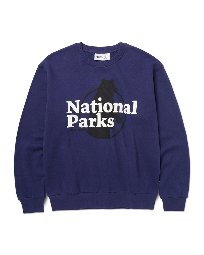 Shop Our National Parks Puff Print Crew Inspired by National Parks | navy