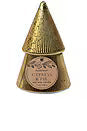 Paddywax Cypress & Fir Gold Ribbed Mercury Glass Stacked Tree Candle w/Lid